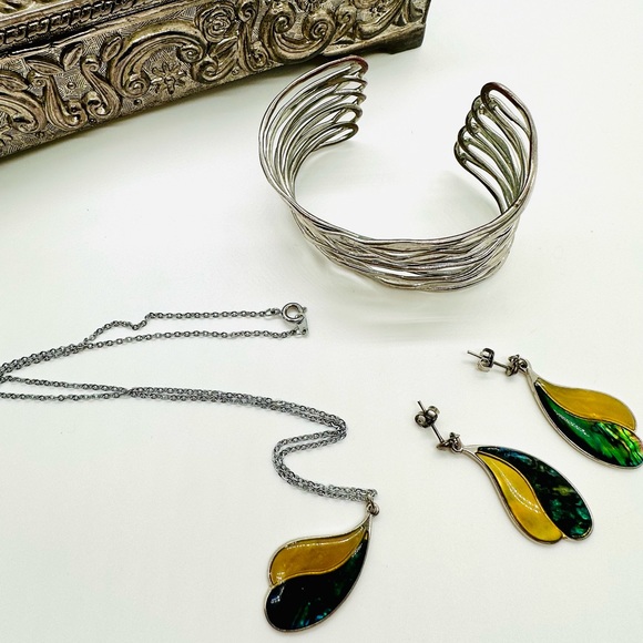 Vintage Jewelry lot Abalone - Picture 1 of 15
